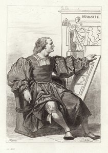 Donato Bramante, italienischer Architekt von Achille Devéria