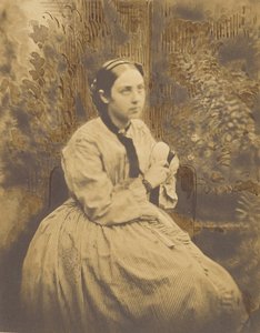 Outdoor-Porträt einer jungen Dame, wahrscheinlich Cécile Devéria