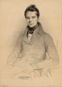 Porträt des Geigers und Komponisten Antoine Bessems 1806-1868, 1832