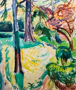 Garten in Honfleur von Achille Emile Othon Friesz