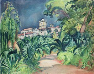 Gärten der Universität Coimbra, Portugal von Achille Emile Othon Friesz