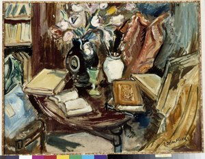 Die Bücherecke im Atelier von Achille Emile Othon Friesz