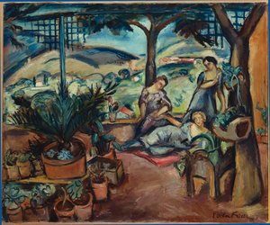 Frauen auf der Terrasse von Achille Emile Othon Friesz
