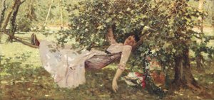 Junge Frau im Schatten von Achille Formis