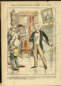 Illustration von Achille Lemot (1846-1909) in Le Pelerin, 04/02/06 - Was kommen sie zu tun? - Religion Glaube, Katholizismus - Trennung von Kirche und Staat, Inventare/Reaktionen auf Inventare