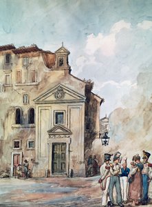 Kirche der Vier Nationen in Rom von Achille Pinelli