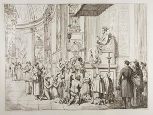 Küssen der Füße des Heiligen Petrus von Achille Pinelli