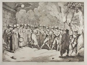 Die Rückkehr des Morra-Spielers von Achille Pinelli