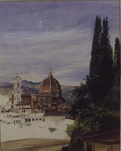 Florenz vom Boboli-Garten (unvollendet)