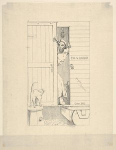 Durchgang durch Baltimore aus Confederate War Etchings, 1861-63 von Adalbert John Volck