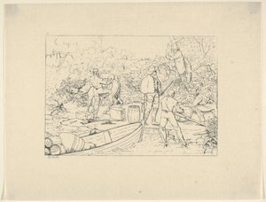Schmuggel von Medikamenten in den Süden aus Confederate War Etchings, 1861-63