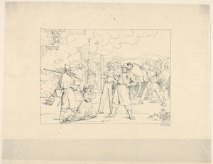 Tapfere Männer, die mit Siegel kämpfen aus Confederate War Etchings