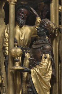 Anbetung der Könige, Detail von Adam (school of) Kraft
