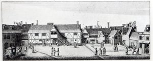 Südansicht des Arundel House in London, radiert von Wenceslaus Hollar, veröffentlicht 1792 von Adam Alexius Bierling