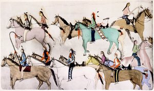 Sioux-Krieger bei 