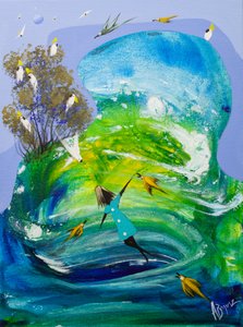 Freudiger Geisterflug