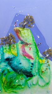 Verspielter Bergflug von Adam Bogusz