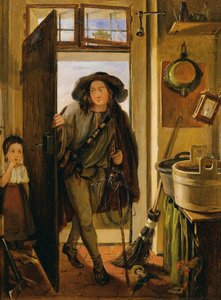 Der Drahtbinder in der Küche