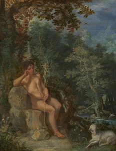 Johannes der Täufer in der Wildnis von Adam Elsheimer