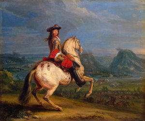 Ludwig XIV. bei der Einnahme von Besançon, 1674 von Adam Frans Meulen van der