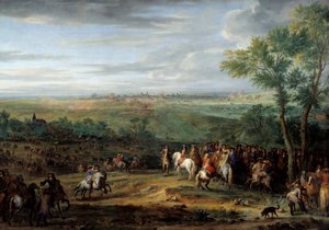 Ankunft von Ludwig XIV. im Lager vor Maastricht (Juni 1673)