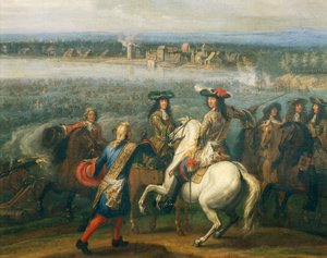 Ludwig XIV. zu Pferd, Detail seit dem Rheinübergang 1672 von Adam Frans van der Meulen