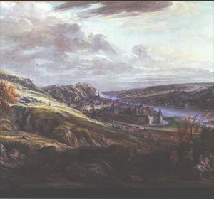 Die Belagerung des Schlosses und der Stadt Dinant von Adam Frans van der Meulen