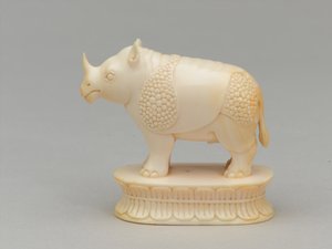 Weißer Läufer, Schachfigur, Indien, ca. 1820 von Adam Frans van der Meulen
