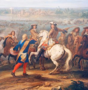 Überquerung des Rheins bei Lobith, 12. Juni 1672 von Adam Frans van der Meulen