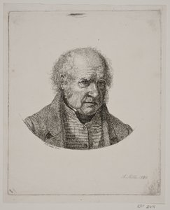 Brustbild eines älteren Mannes von Adam Müller