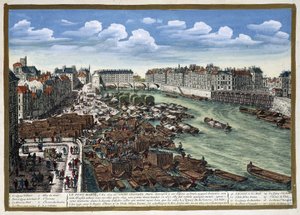 Die Pont Marie nach ihrem Wiederaufbau - in „Paris“ von Perelle