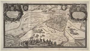Die Belagerung von Riga durch die russische Armee unter Zar Alexei Michailowitsch im Jahr 1656, 1656 von Adam Perelle