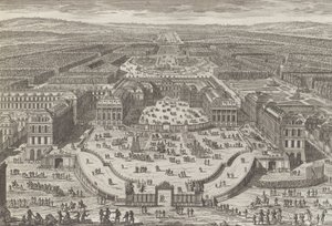 Gesamtansicht des Schlosses von Versailles, 1680er Jahre