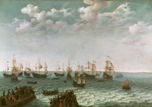 Abfahrt einer Kriegsflotte von Adam Willarts