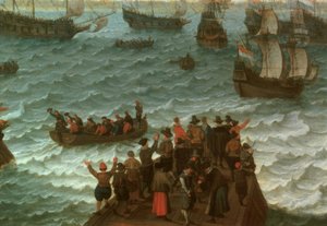 Abfahrt einer Kriegsflotte