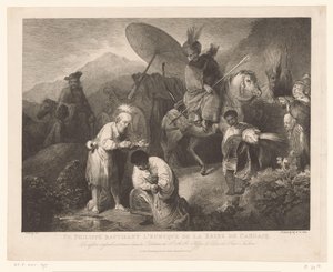 Die Taufe des Kämmerers durch Philippus von Adam von Bartsch