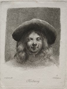Porträt von Gerard Terborch von Adam von Bartsch