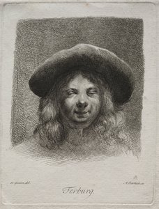 Porträt von Gerard Terborch von Adam von Bartsch