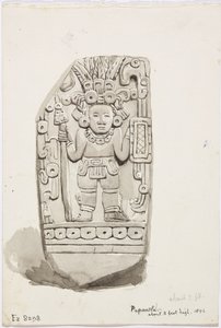 Eine Steinstatue aus Papantla von Adela Breton