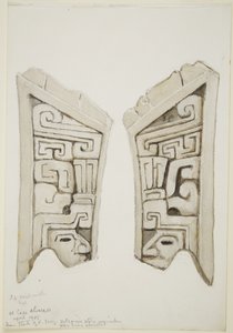 Geschnitztes Steinrelief aus Veracruz, Mexiko von Adela Breton