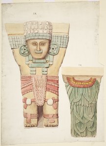 Karyatide IX, Vorder- und Rückansicht von Adela Breton