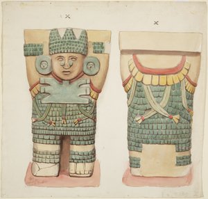 Karyatide X, Vorder- und Rückansicht von Adela Breton