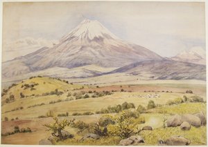 Wolkenaufzug um 10:30 Uhr Popocatépetl von Atlixco, Puebla, Mexiko