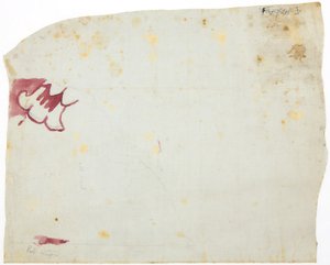 Kopie eines Wandgemäldefragments aus Casa de Barrios, Teopancaxco, Teotihuacan, Bundesstaat Mexiko von Adela Breton