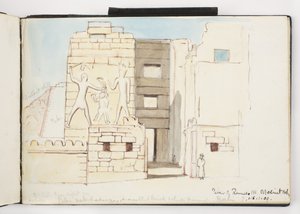 Skizzenbuch mit Aquarellen, Zeichnungen und Notizen, Mexiko, 1896-1898