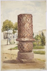 Statue oder Säule in Otumba, Mexiko von Adela Breton