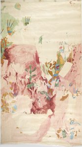 Abzeichnung eines Wandgemäldes von der Ostwand, Oberer Tempel der Jaguare, Chichen Itza, Mexiko von Adela Breton