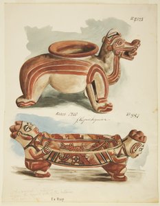 Zwei Töpferfiguren, Costa Rica von Adela Breton