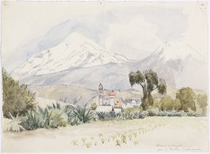 Vulkan von Orizaba von San Andrés, Chalchicomula von Adela Breton