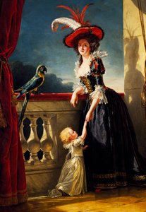 Porträt von Adelaide de Bourbon, von Adelaide Labille-Guiard